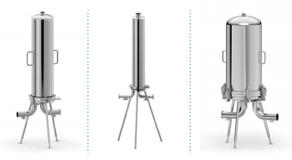 Saniteettiset patruunasuodatinsäiliöt  elintarvike ja bio- ja lääketeollisuudelle